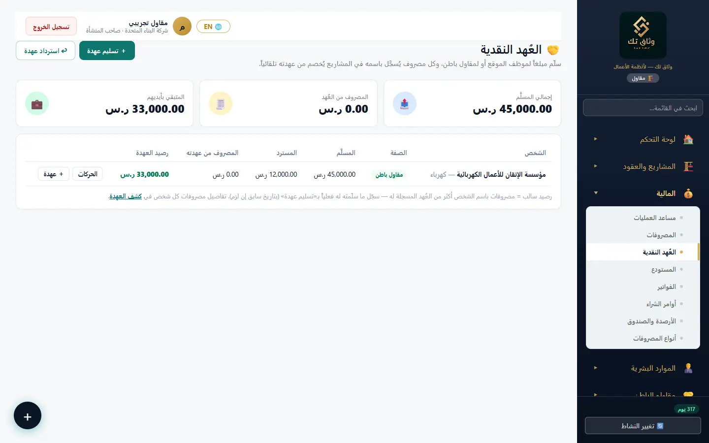 العُهد النقدية